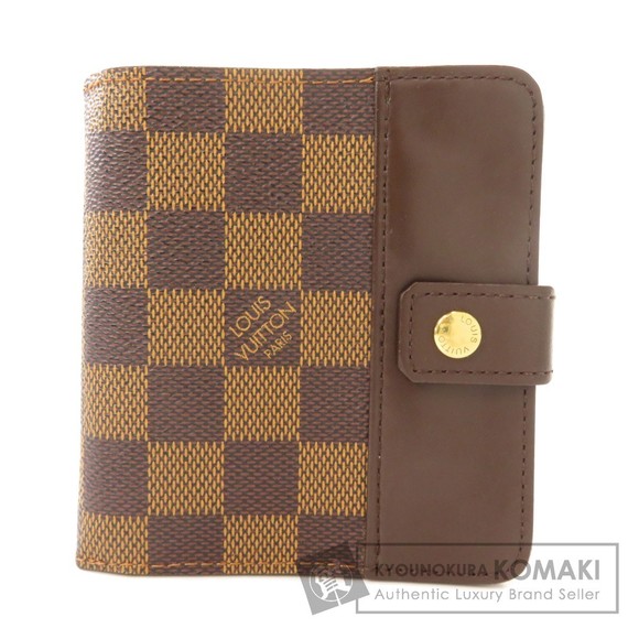 Louis Vuitton Coin Brown Wallet Damier Zip Canvas Ebene Bifold - Picture 1 of 9